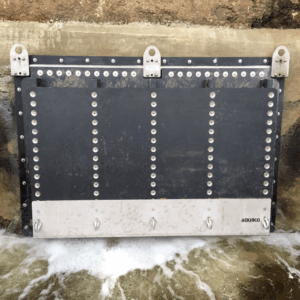 square flap valve installed